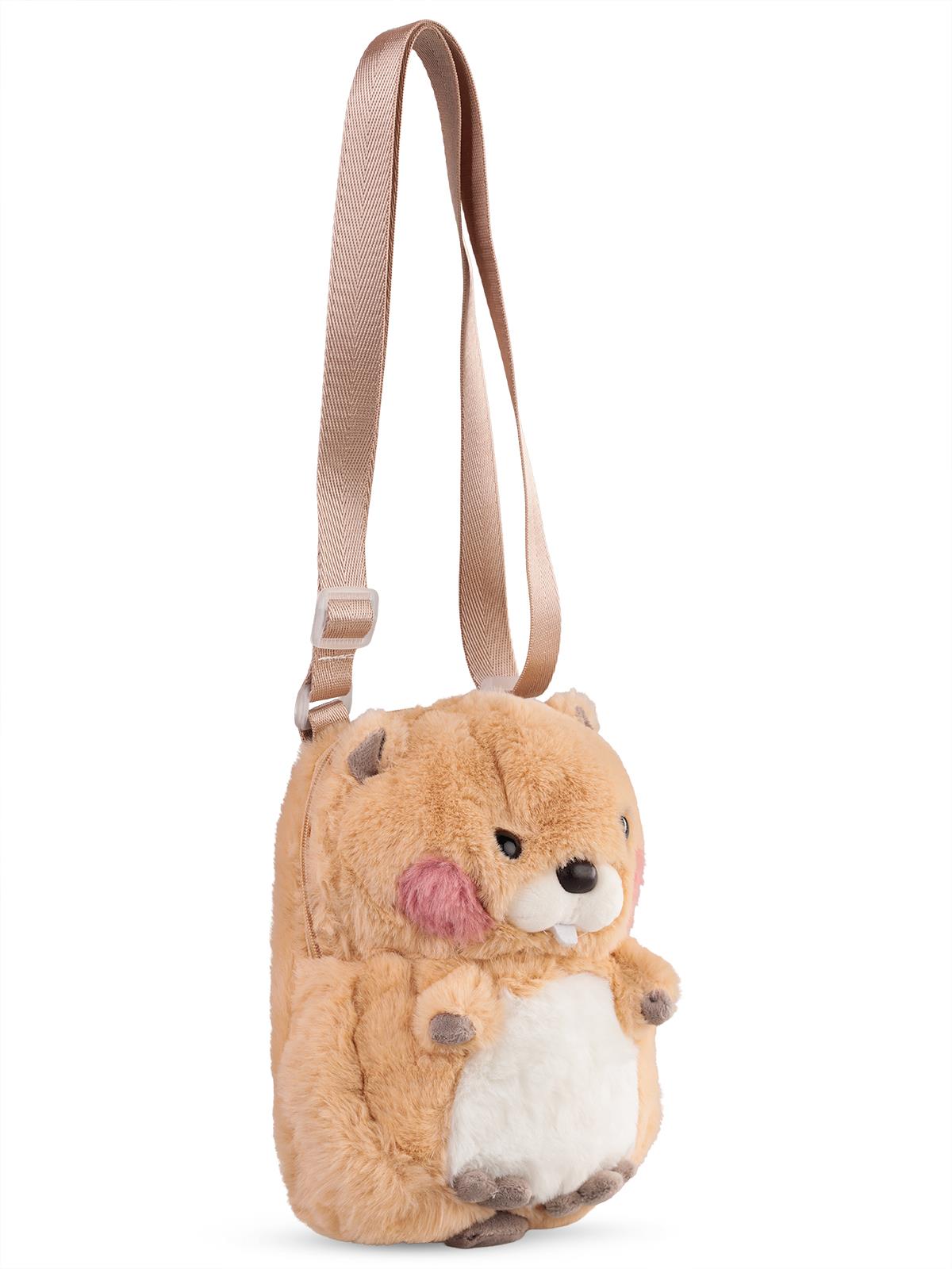 Can Oyuncak Peluş Groundhog Omuz Çantası 20 cm