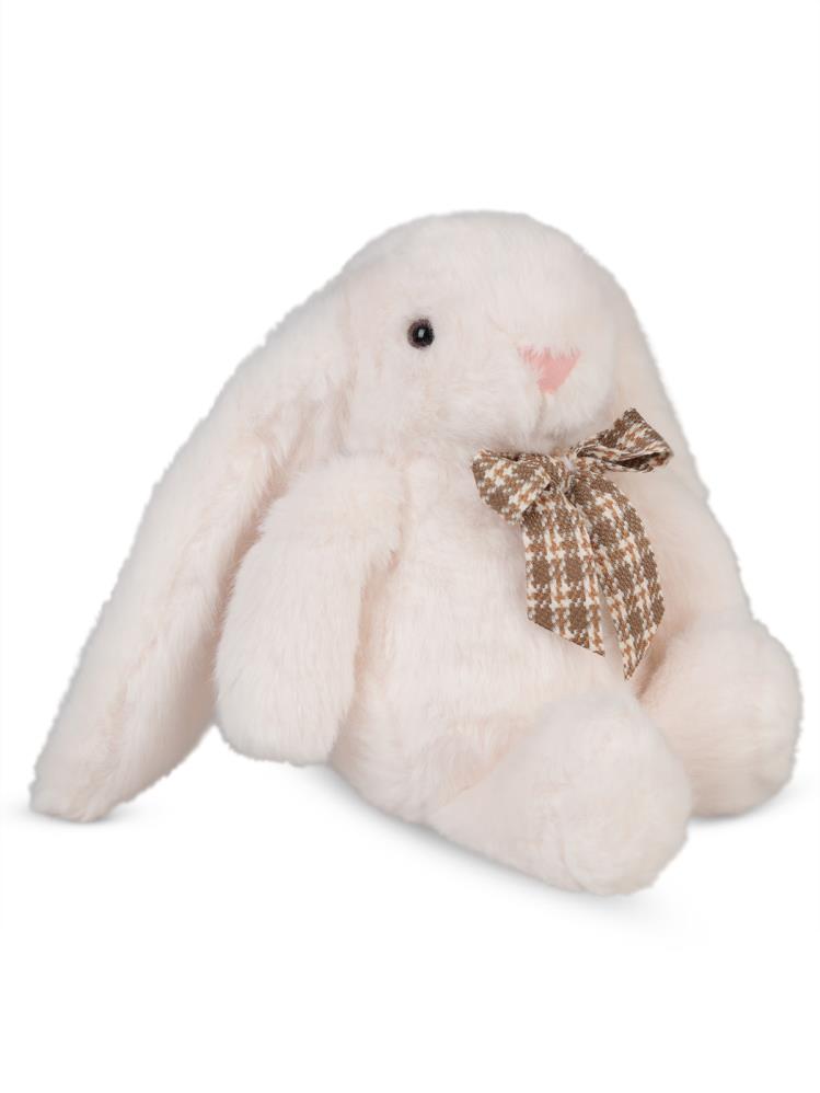 Can Oyuncak Tavşan desenli altın samur kürk papyon30 cm (beyaz)