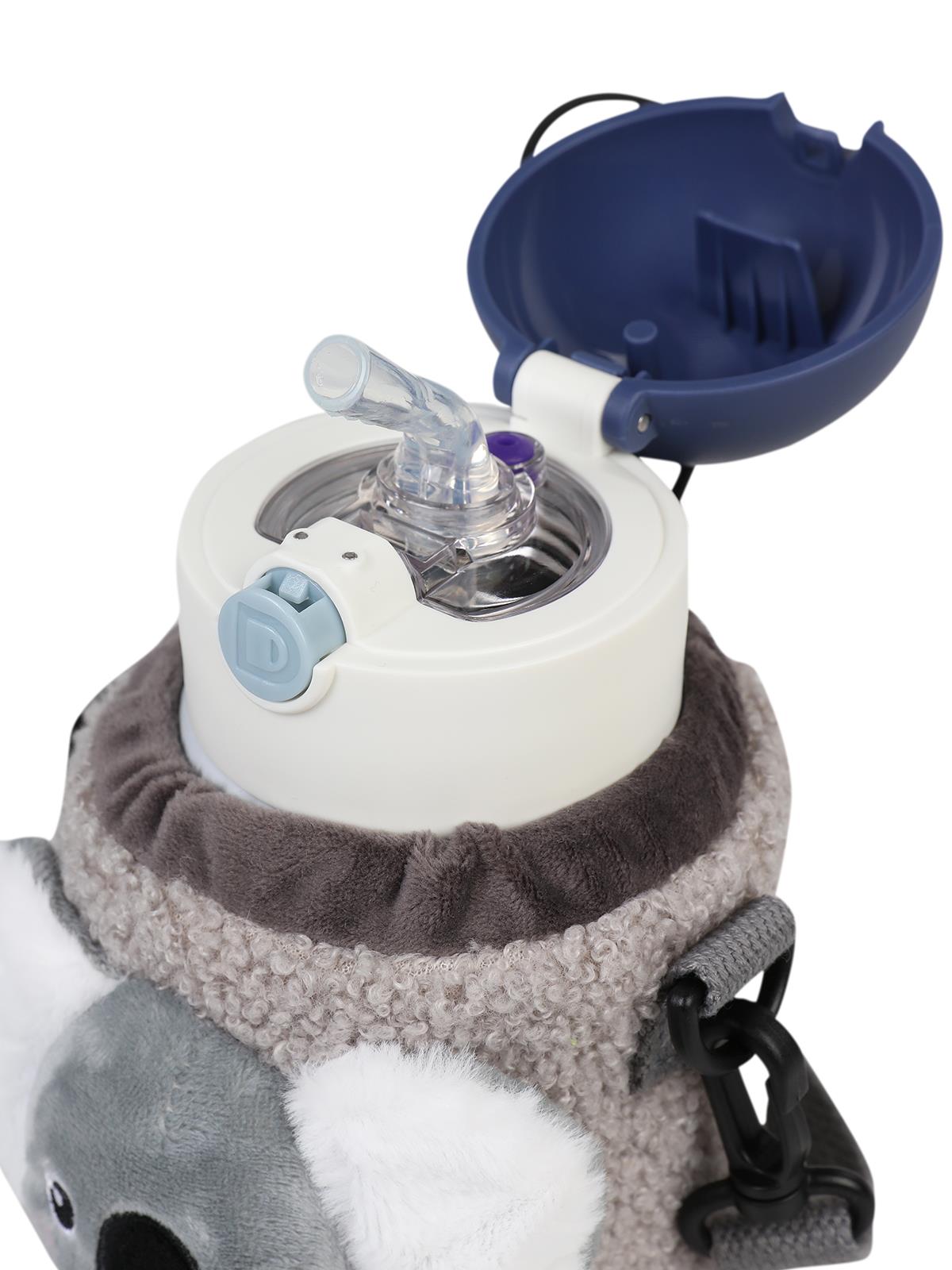 Diller Pipetli Çelik Termos Matara 300 ml - Gri