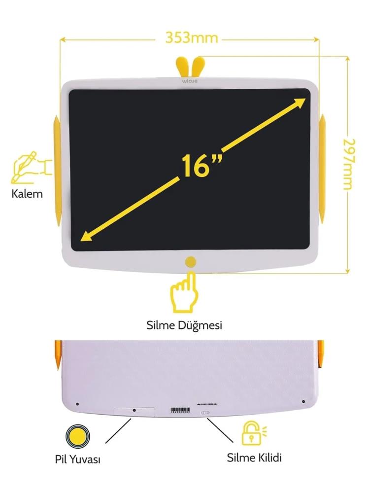 Xiaomi Wicue 16 inç LCD Dijital Renkli Çizim Tableti