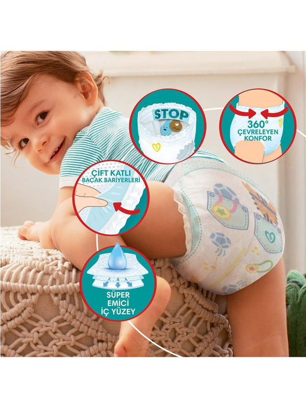 Prima Bebek Bezi Külot Bez Fırsat Paketi Maxi 4 Beden 62'li