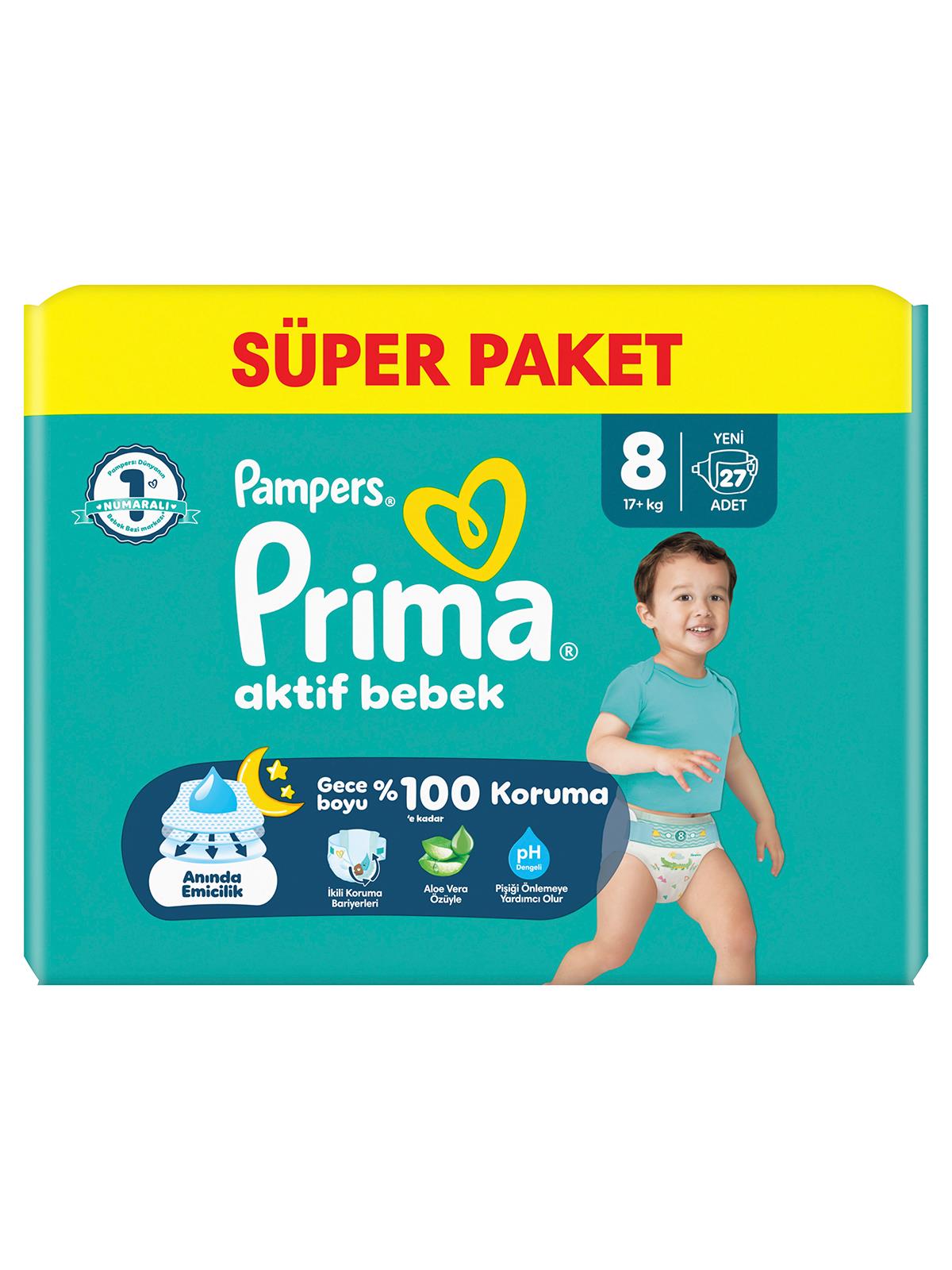 Prıma Bebek Bezi Ab 8 Beden Super Paket 27 Adet