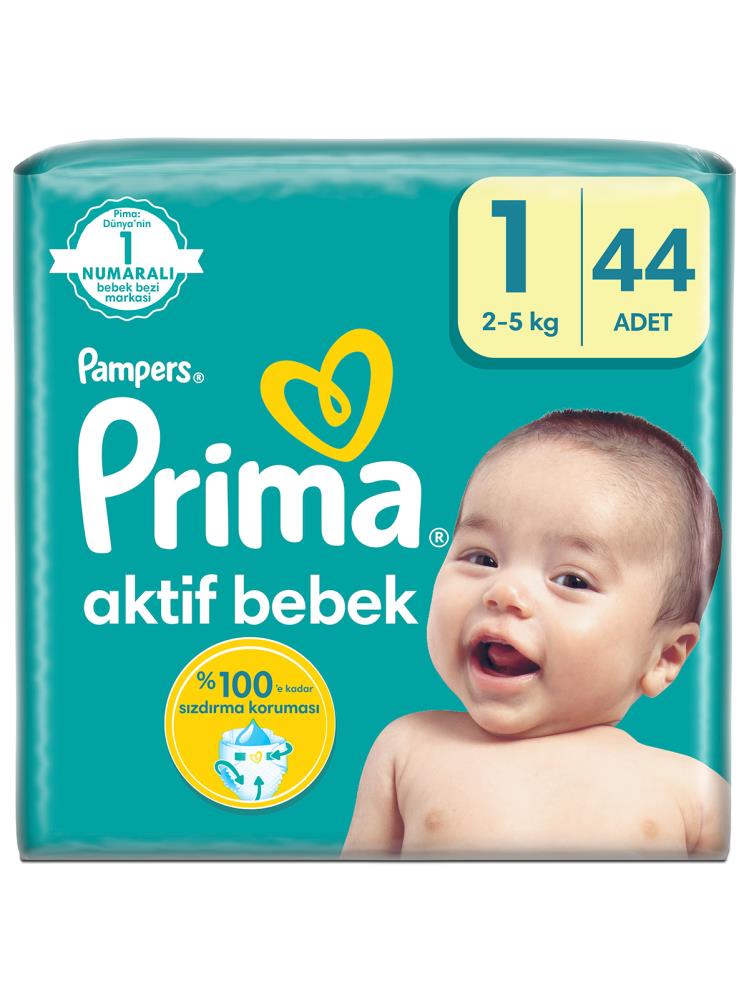 Prima Bebek Bezi Aktif Bebek 1 Beden Yenidoğan 44 Adet