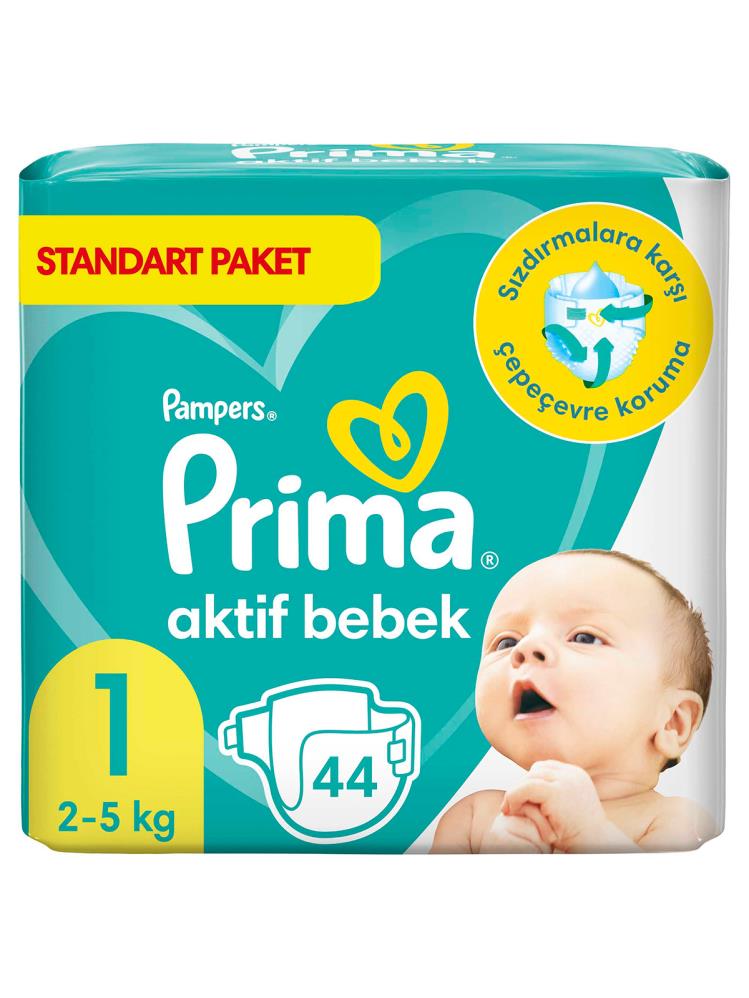 Prima Bebek Bezi Aktif Bebek 1 Beden Yenidoğan 44 Adet