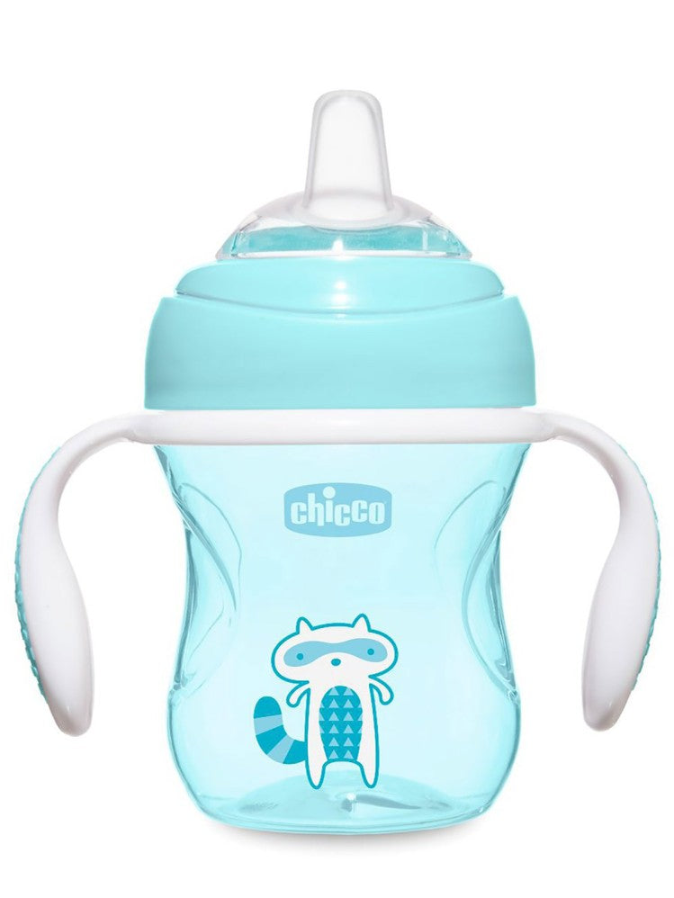 Chicco Yumuşak Uçlu Geçiş Bardağı 4 Ay+ - Mavi