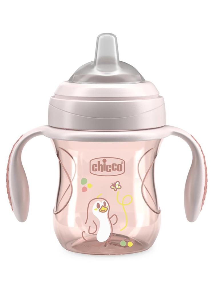 Chicco Yumuşak Uçlu Geçiş Bardağı 4 Ay+ - Pembe