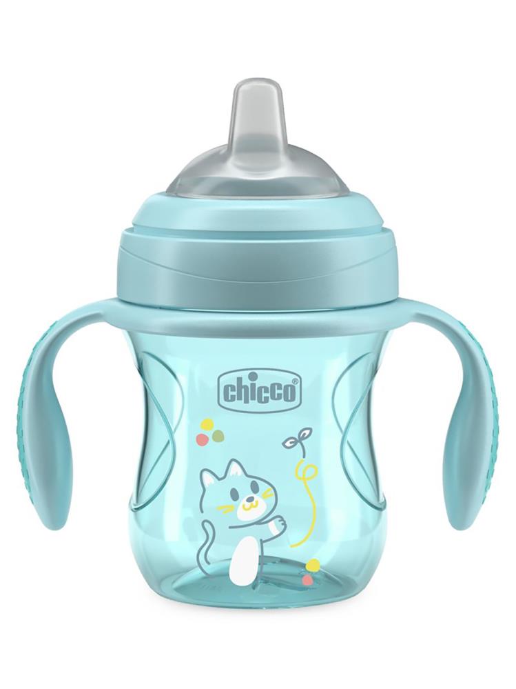 Chicco Yumuşak Uçlu Geçiş Bardağı 4 Ay+ - Mavi
