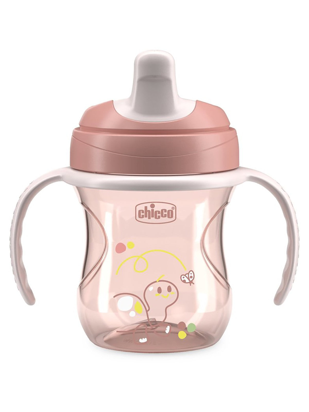 Chicco Yarı Yumuşak Uçlu Bardak 6 Ay+ - Pembe