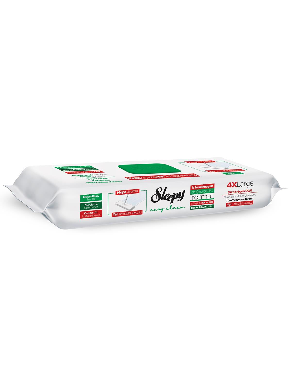 Sleepy Easy Clean Beyaz Sabun Katkılı Mopa Uyumlu Yer Temizlik Havlusu 50 Yaprak