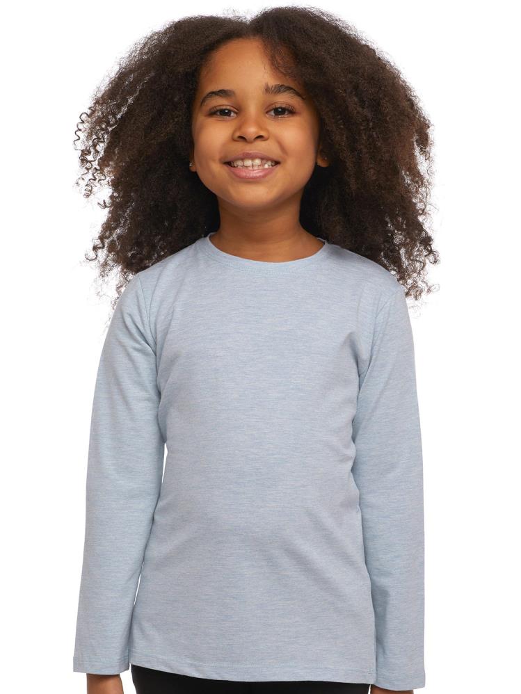 Lovetti Likralı Uzun Kol 1-4 Yaş Sweatshirt - Mavi