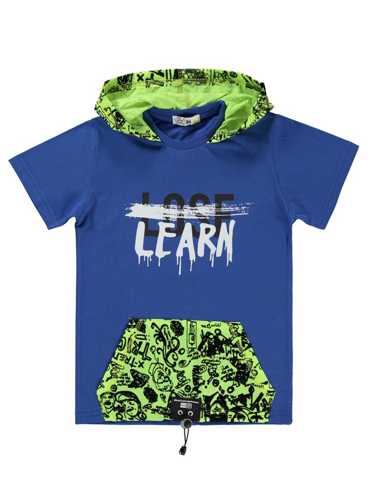 Popito Çocuk Kapşonlu 5-9 Yaş Tişört