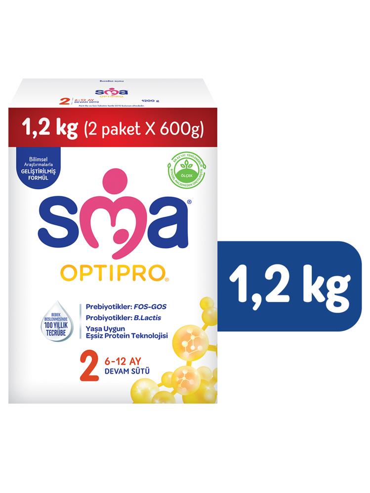 Sma Optıpro 2 Devam Sütü 6-12 Ay (2x600) 1,2 kg