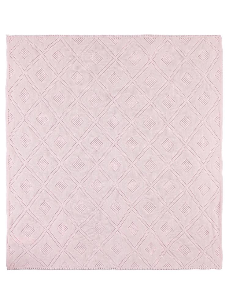 Tafyy Triko Desenli Battaniye - Pembe