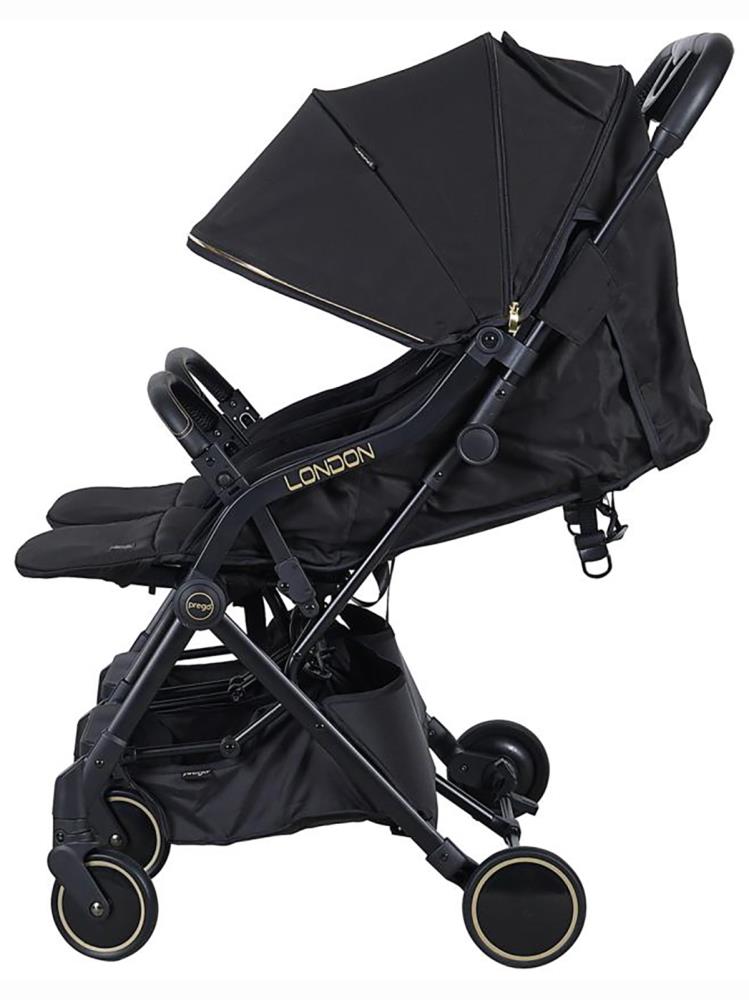 Prego London İkiz Bebek Arabası - Siyah