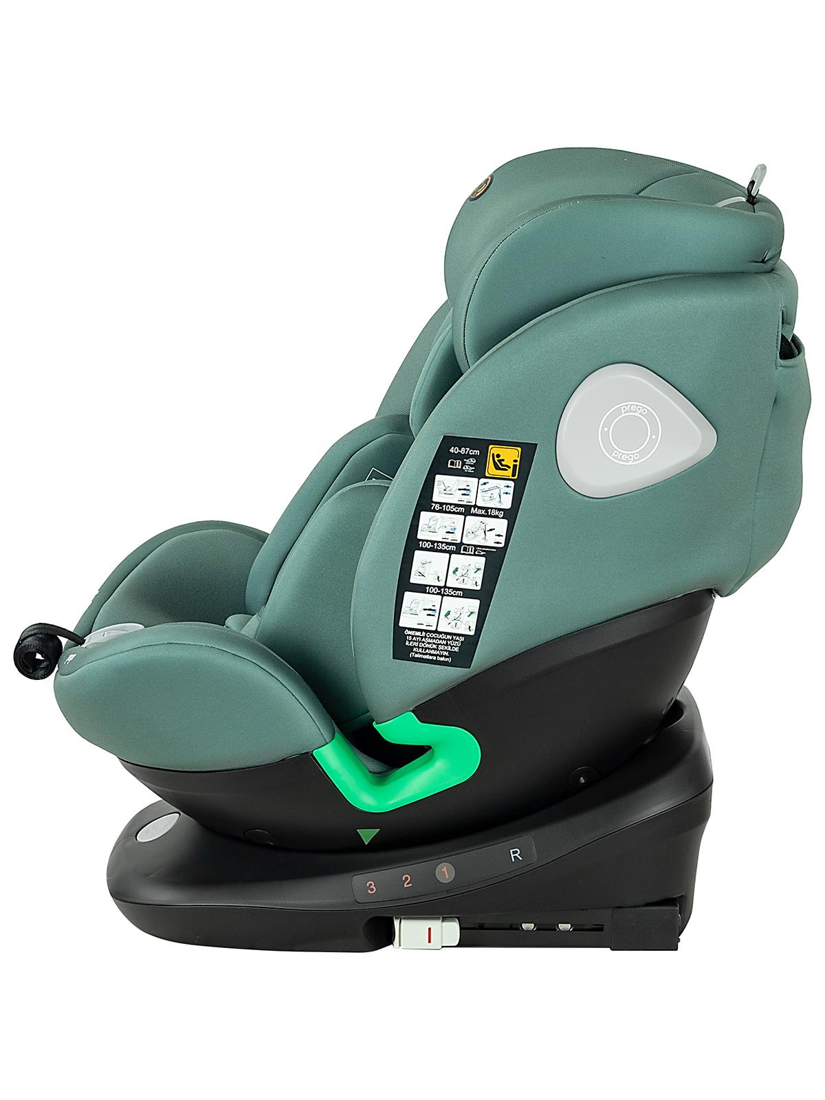 Prego TronFix I-Size 0-36 Kg Oto Koltuğu - Yeşil