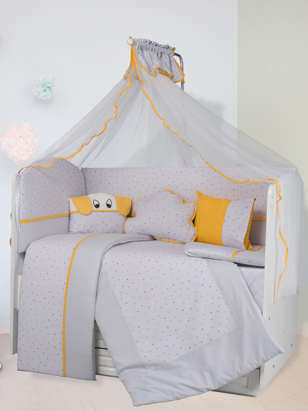 Aras Bebe Joli Uyku Seti 60x120 Cm - Gri