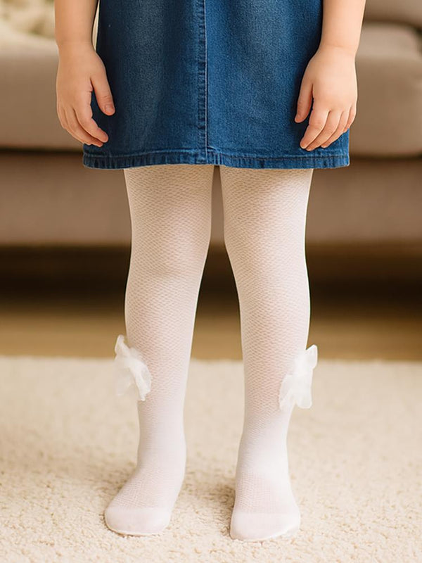 Katamino Kız Çocuk Külotlu Çorap 2-12 Yaş - Beyaz