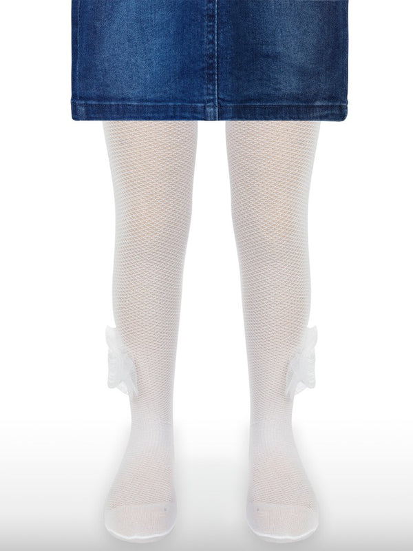 Katamino Kız Çocuk Külotlu Çorap 2-12 Yaş - Beyaz