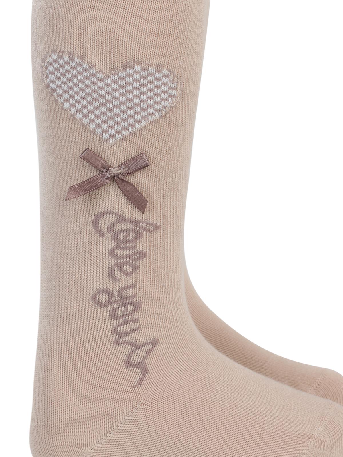 Katamino Ferusa Aksesuarlı Kalpli 1-9 Yaş Külotlu Çorap
