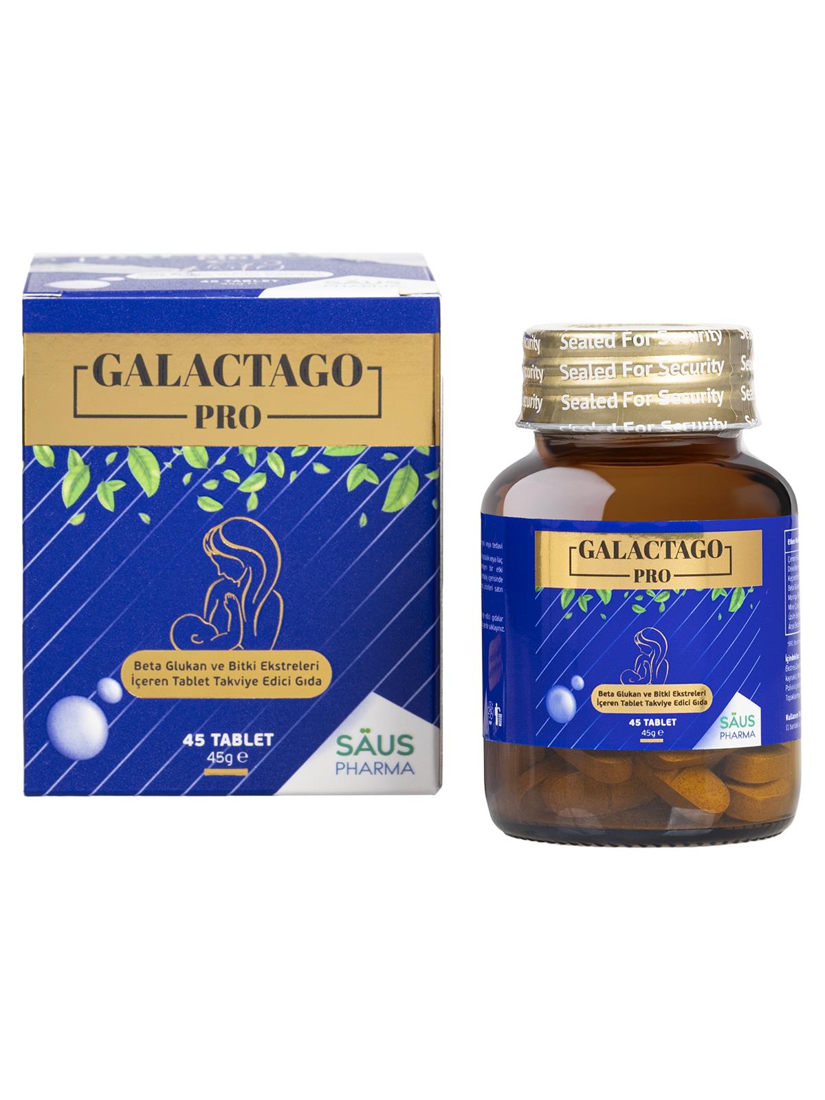 Saus Pharma Galactago Pro Emziren Anneler İçin Bitkisel 45 Tablet
