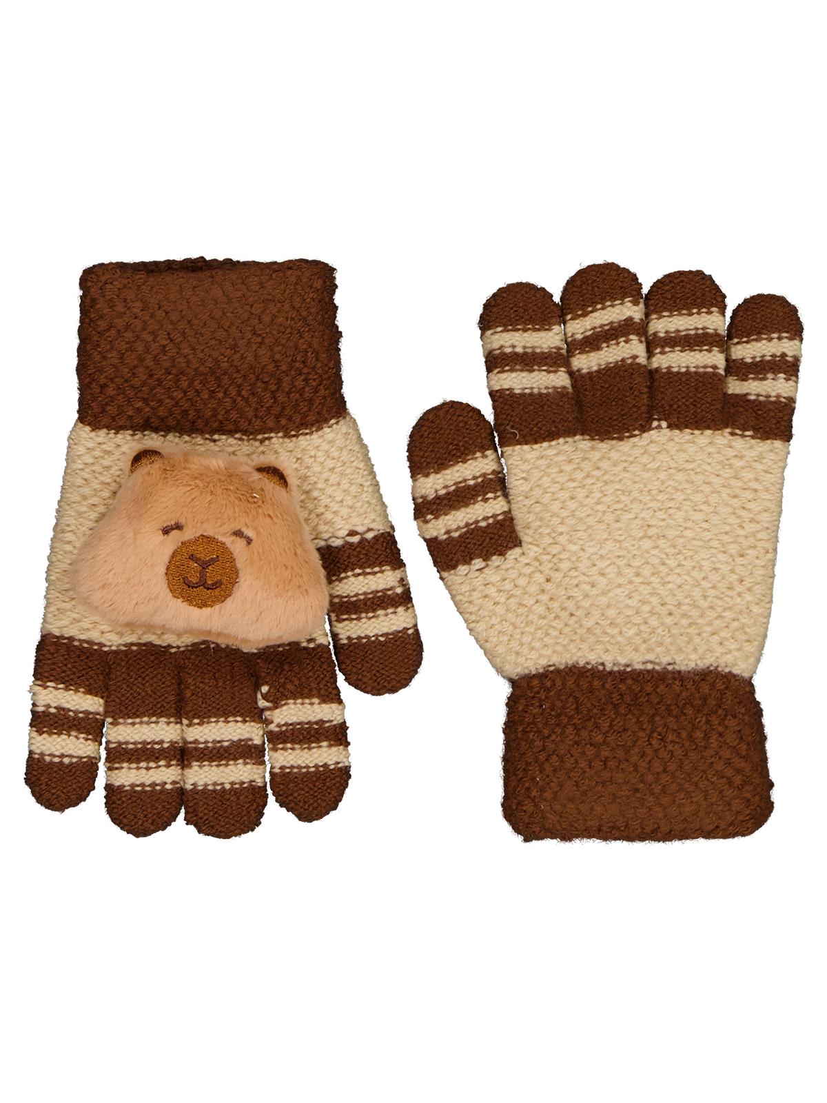 Kitti Erkek Çocuk 4-8 Yaş Örme Eldiven