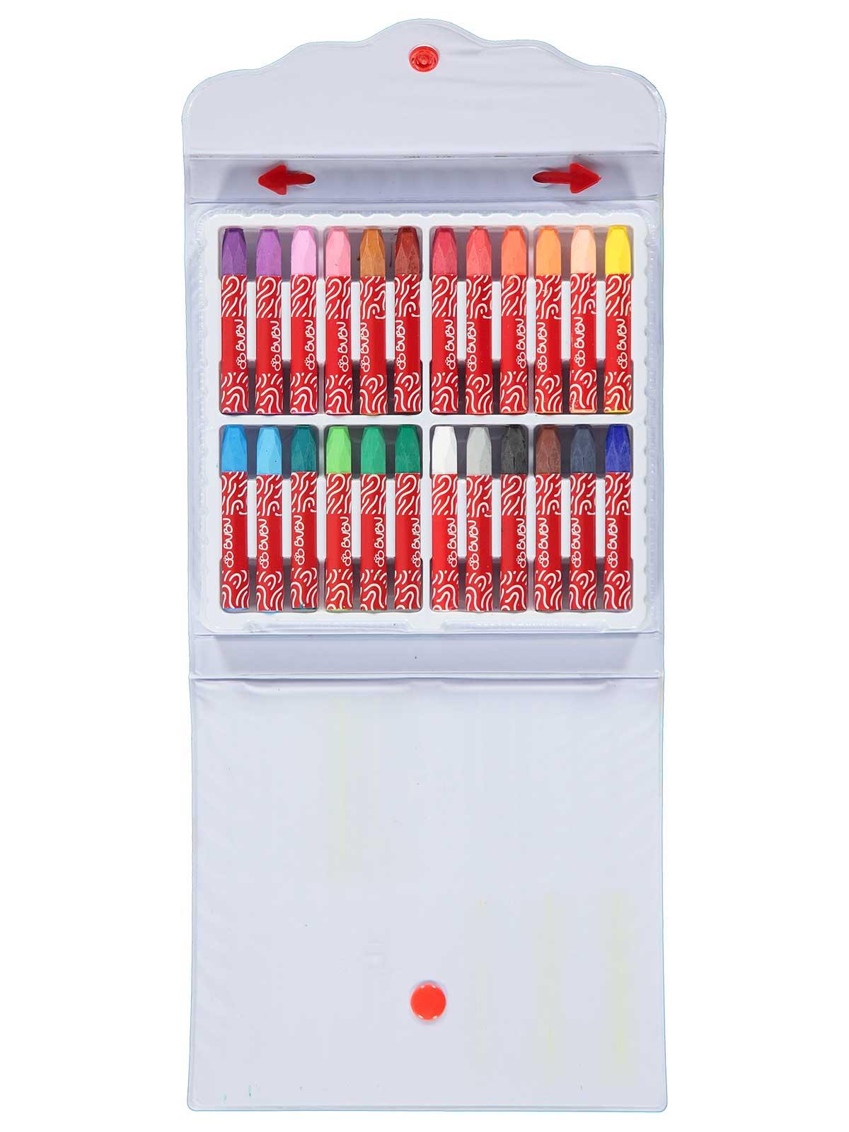 Bubu Pastel Boya 24 Renk Çantalı (Pvc)