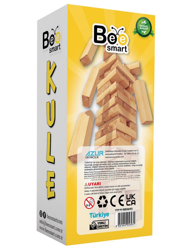 Bee Smart Kutulu Ahşap Kule Oyuncak