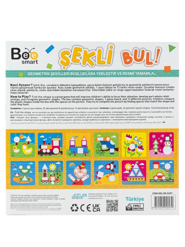 Bee Smart Şekli Bul Oyun Seti