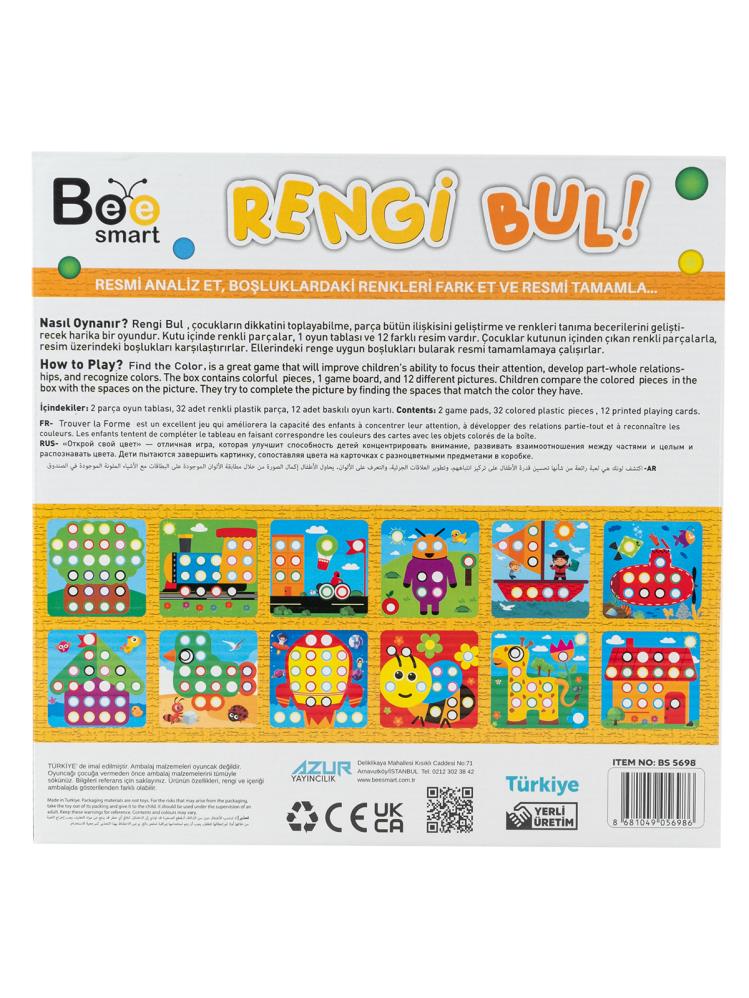 Bee Smart Rengi Bul Oyun Seti
