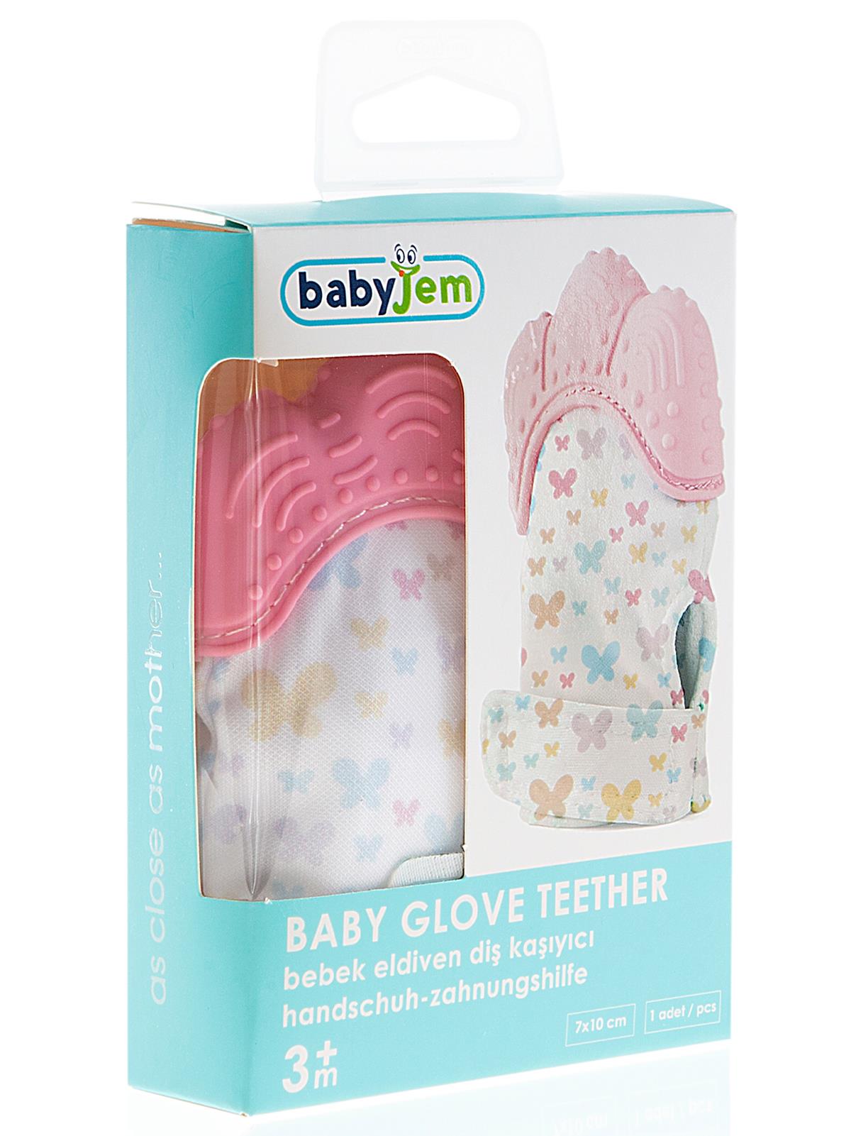 BabyJem Diş Kaşıyıcı Eldiven - Pembe