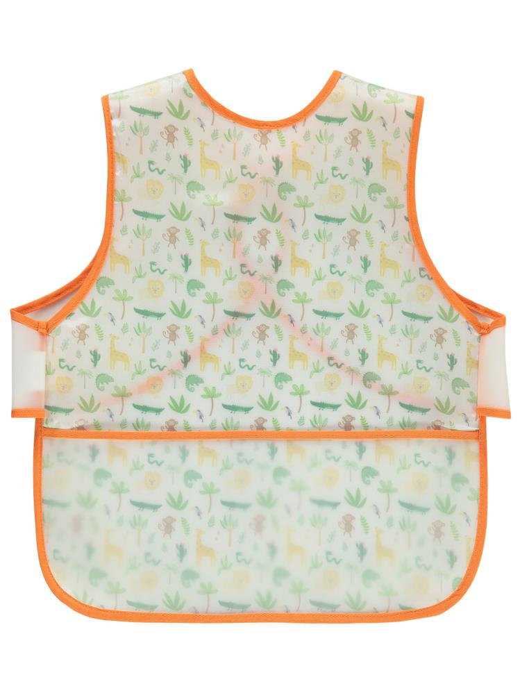 Babyjem Giymeli Leke Tutmaz Mama Önlüğü - Turuncu