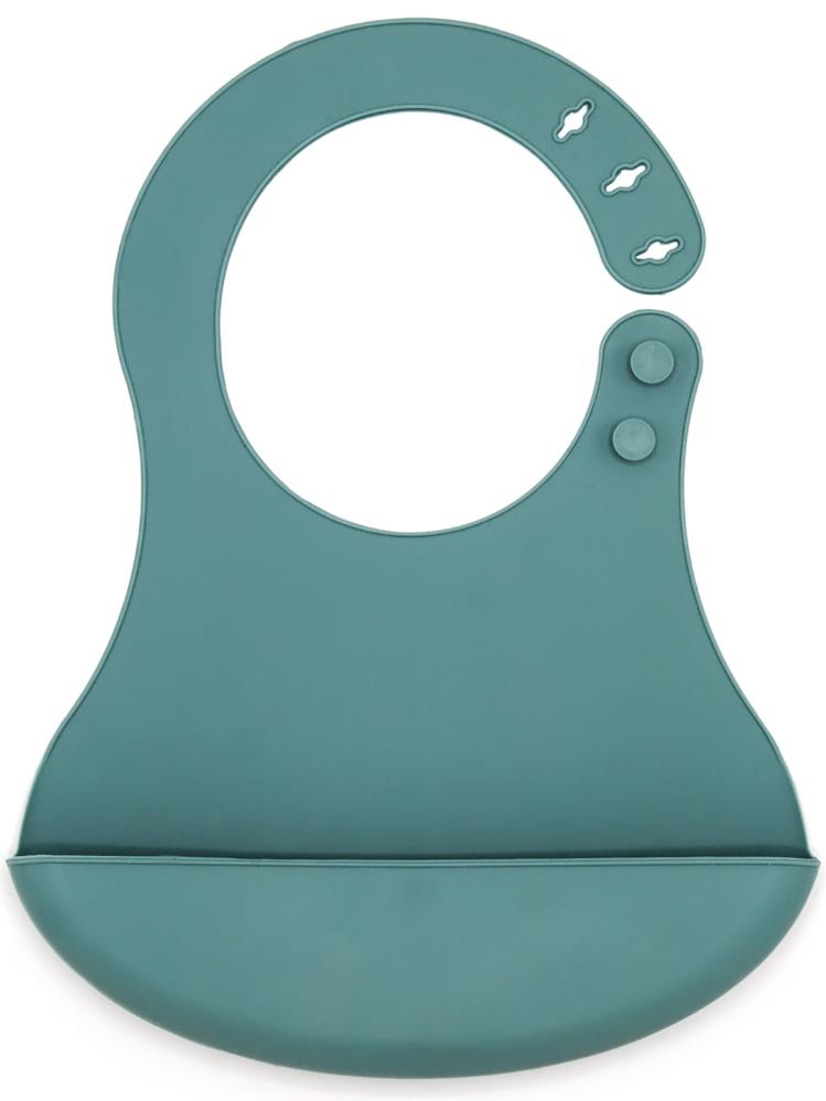 Babyjem Mini Silikon Önlük - Yeşil