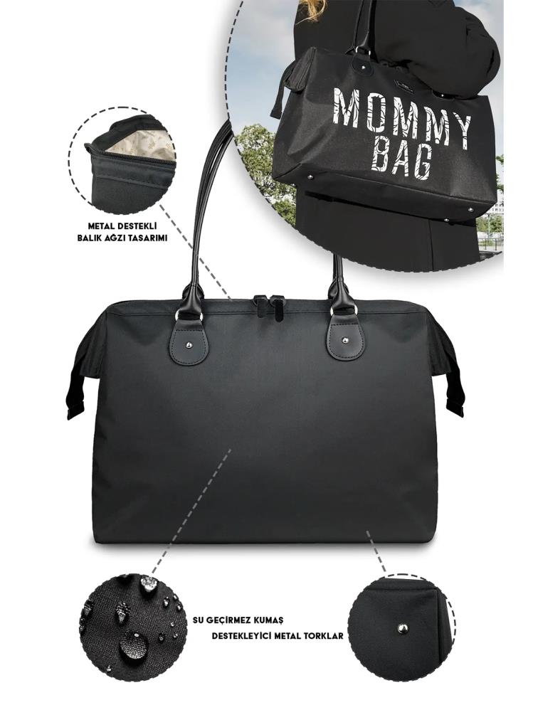 Stylo Mommy Bag X Pro Bakım Çantası - Siyah