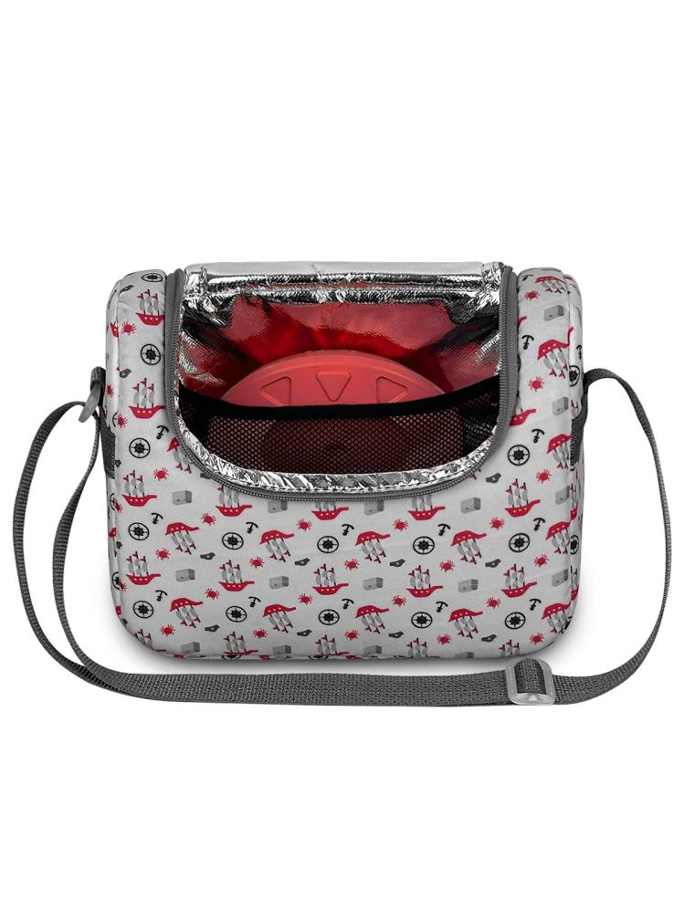 Bye Bye Yummy El ve Omuz Termos Beslenme Çantası - Kırmızı