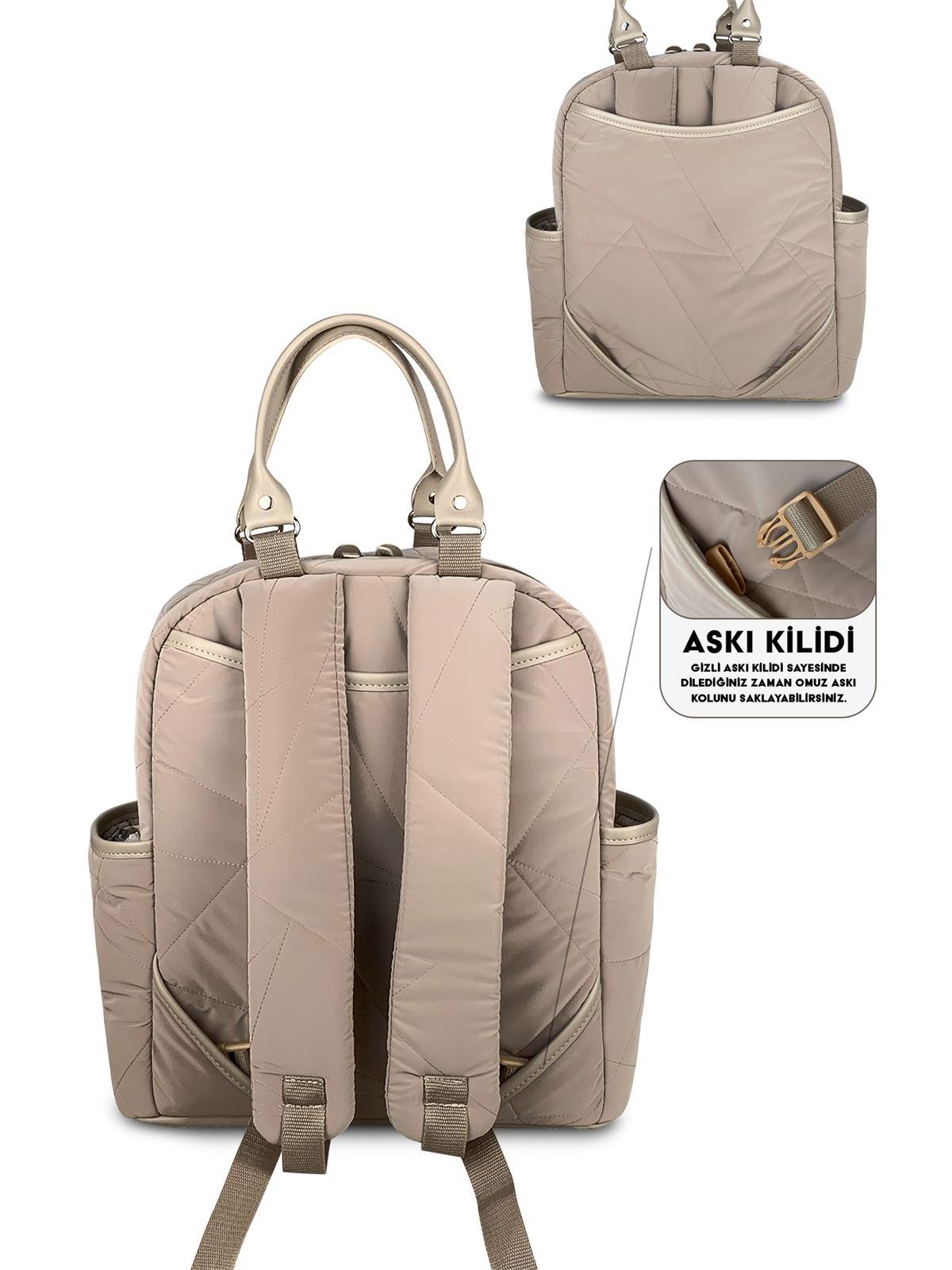 Stylo Powder Anne Bebek Bakım ve Kadın Çantası - Bej