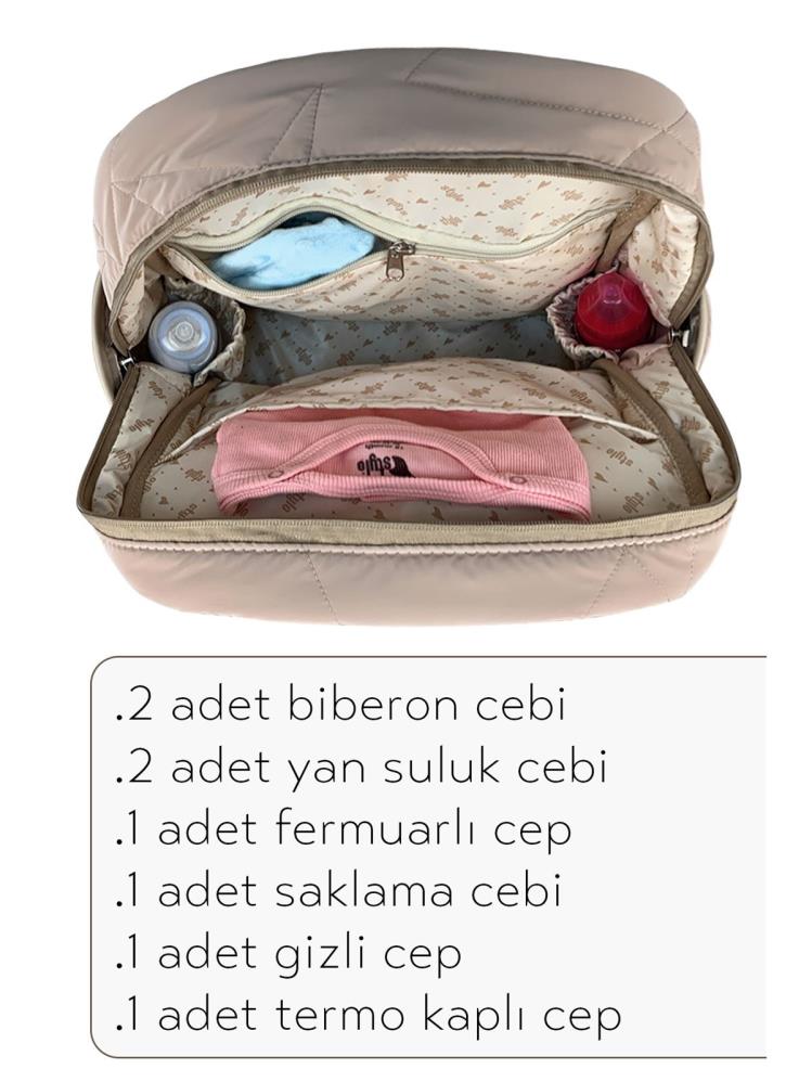 Stylo Powder Anne Bebek Bakım ve Kadın Çantası - Bej