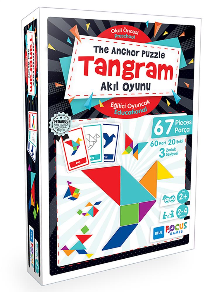 Blue Focus Games Tangram - The Anchor Puzzle