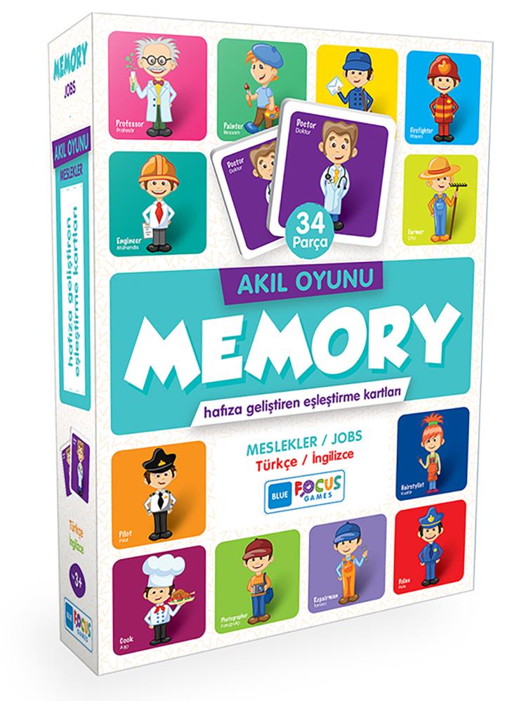 Blue Focus Memory Meslekler 34 Parça