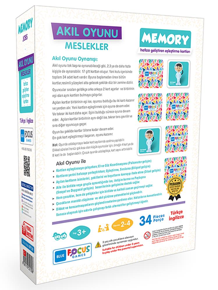 Blue Focus Memory Meslekler 34 Parça
