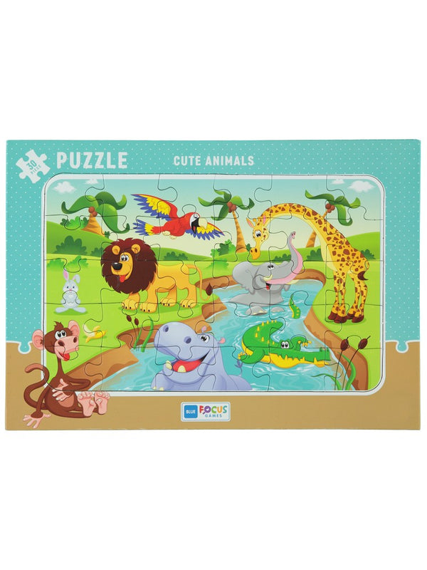 Blue Focus Games 30 Parça - Cute Anımals (Sevimli Hayvanlar)