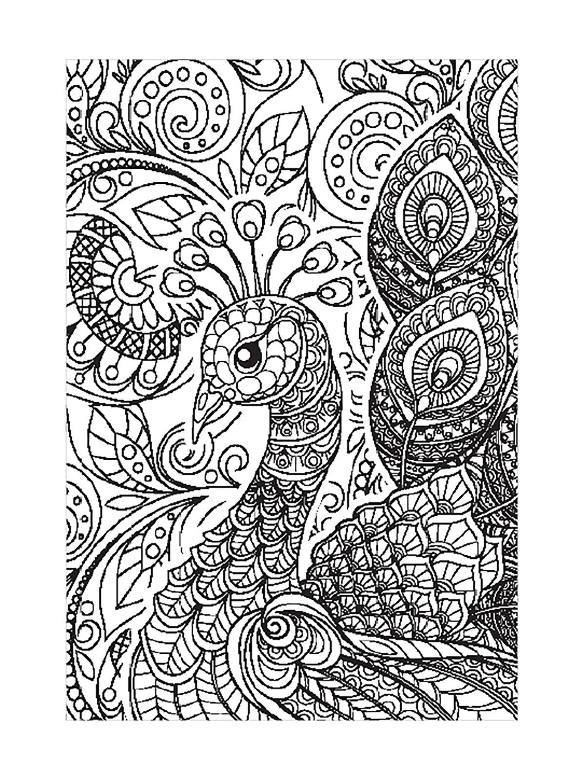 Blue Focus Tavuskuşu Boyanabilir Puzzle 150 Parça