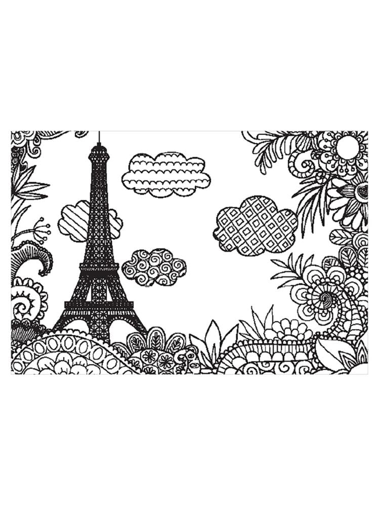 Blue Focus Eyfel Kulesi Boyanabilir Puzzle 200 Parça