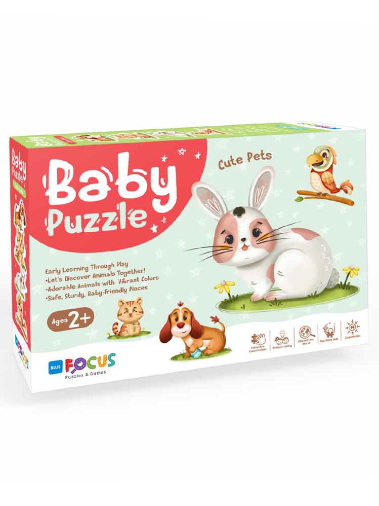 Blue Focus Games Baby Puzzle - Pet Anımals (Evcil Hayvanlar)