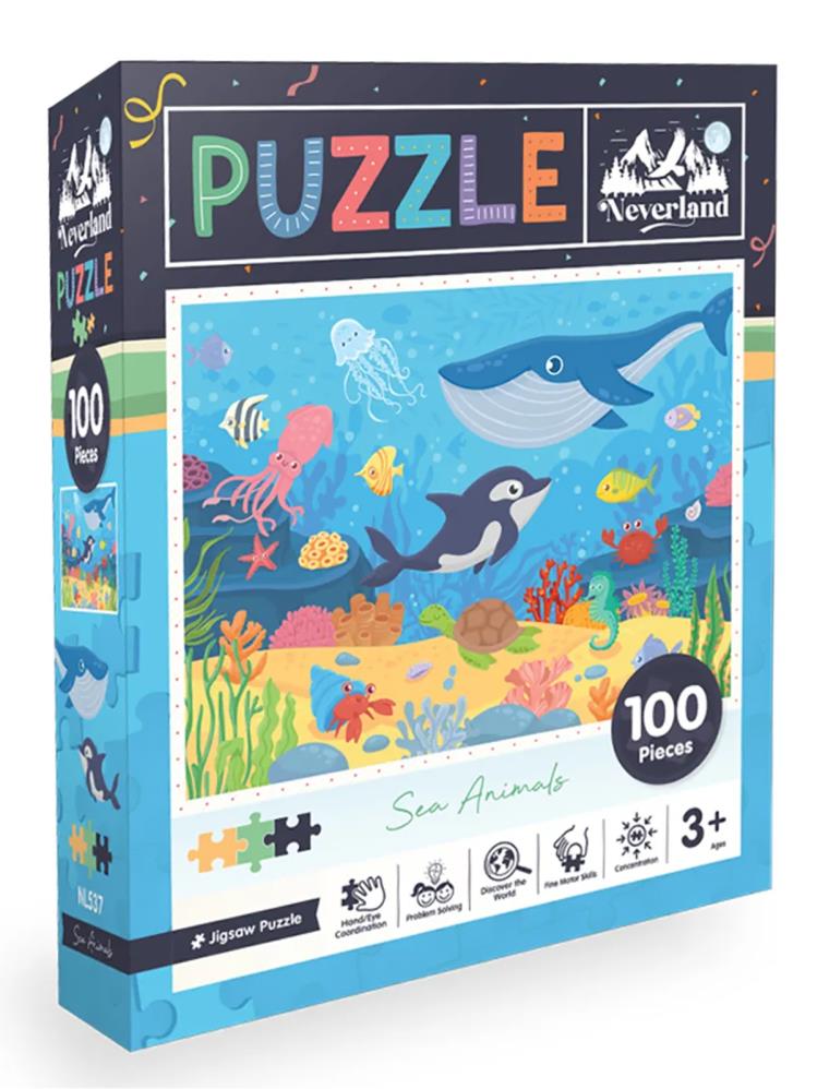 Neverland 100 Parça - Sea Animals (Deniz Hayvanları)