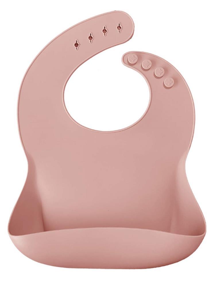 OiOi Basics Silikon Mama Önlüğü - Pembe