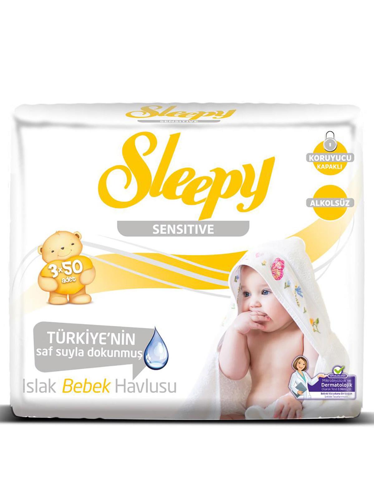 Sleepy Sensitive Islak Mendil 3x50