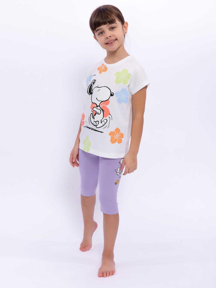 Roly Poly Snopy Kız Çocuk 9-14 Yaş Takım - Bej