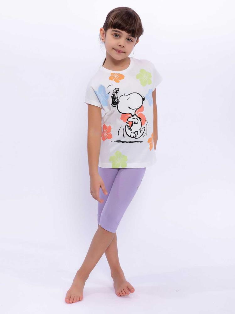 Roly Poly Snopy Kız Çocuk 9-14 Yaş Takım - Bej