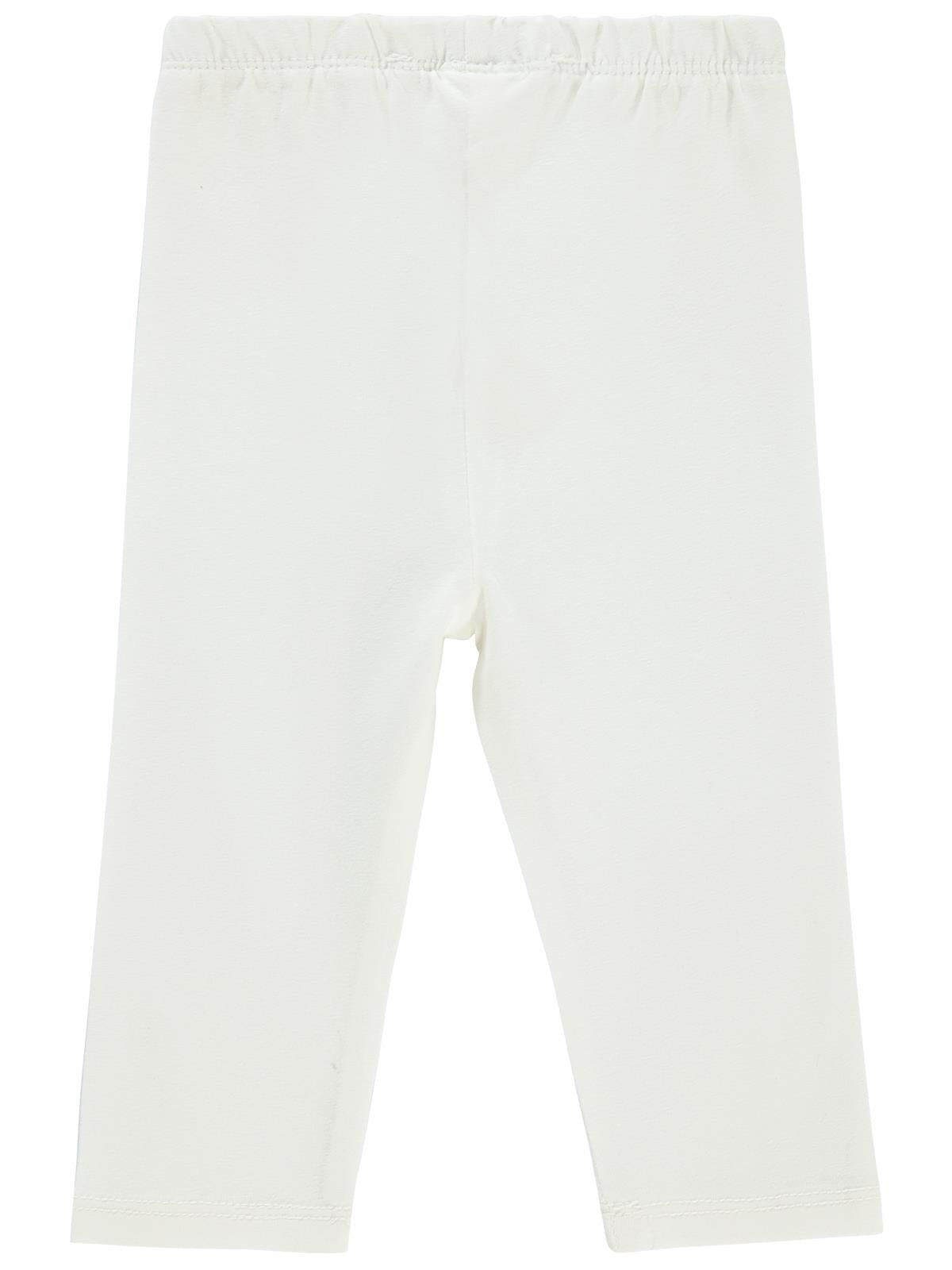 Civil Baby Düz Model Yan Dikişsiz 6-18 Ay Uzun Tayt - Ekru