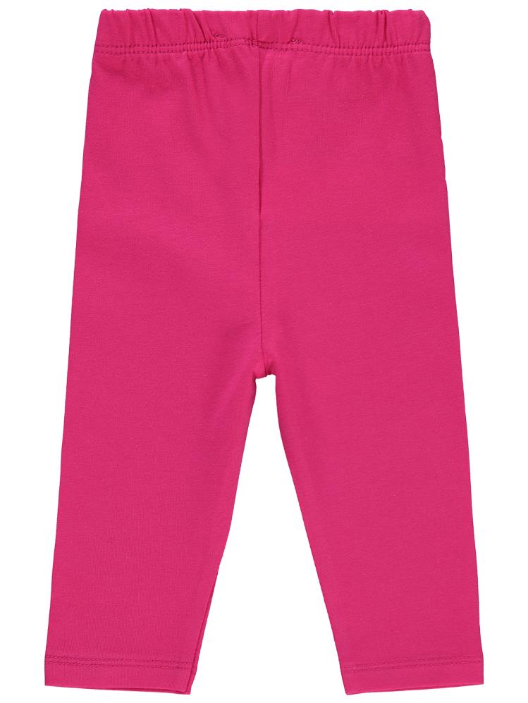 Civil Baby Düz Model Yan Dikişsiz 6-18 Ay Uzun Tayt - Fusya